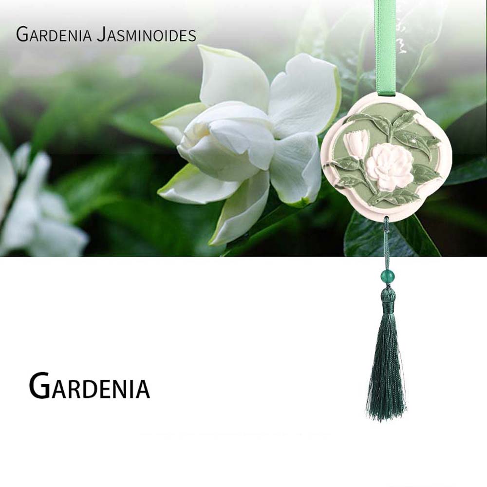 Perfume Gardenia Fragrance - Ciondolo profumato per auto Osmanthus Gardenia